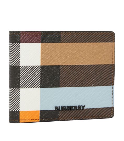 burberry check trim bifold wallet|Check Bifold Wallet in Shadow .